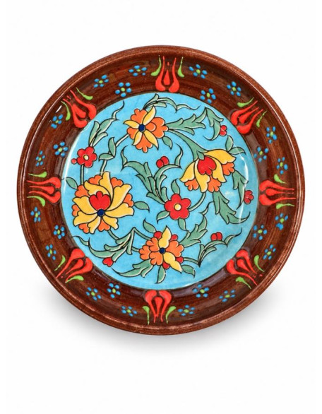 4" Hand-Painted Turkish Ceramic Bowl — 11 Colors