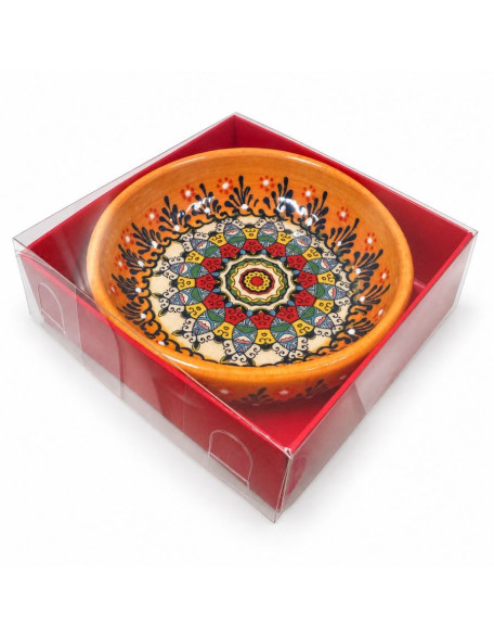 4" Hand-Painted Turkish Ceramic Bowl — 11 Colors