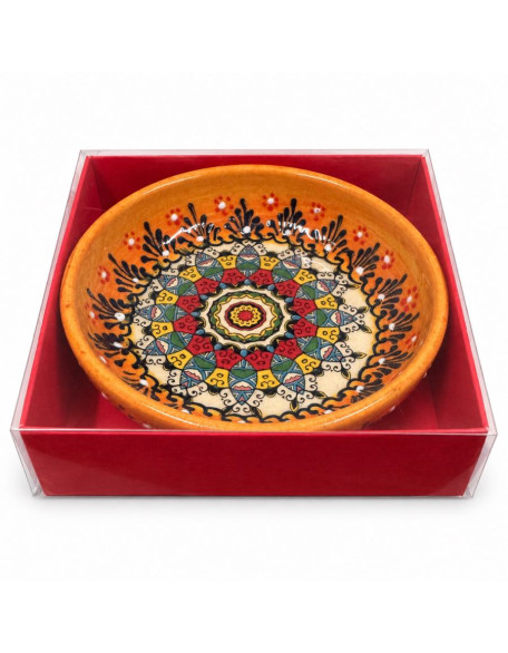 4" Hand-Painted Turkish Ceramic Bowl — 11 Colors