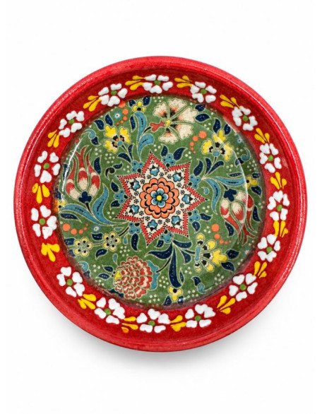 4" Hand-Painted Turkish Ceramic Bowl — 11 Colors