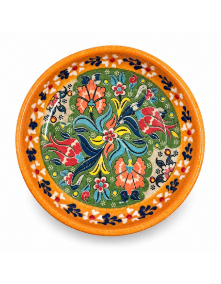 4" Hand-Painted Turkish Ceramic Bowl — 11 Colors