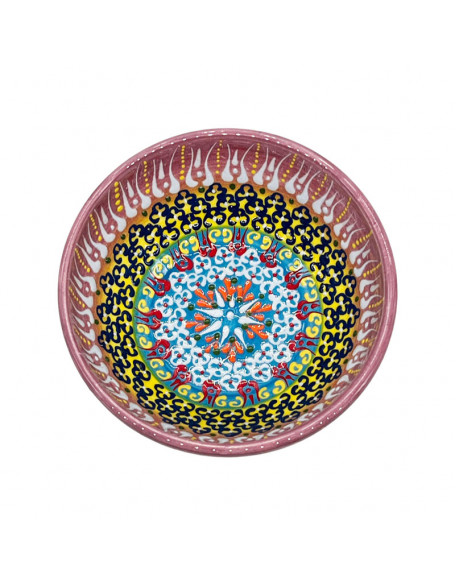 Purple And Blue Bowl 6" *HandPainted*