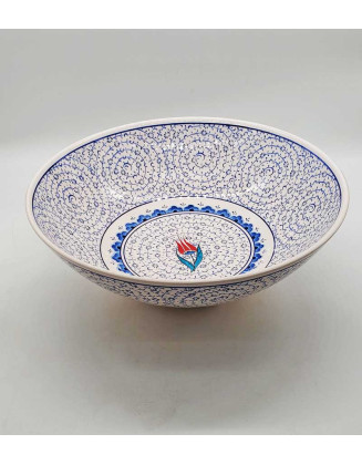 Golden Horn Iznik Bowl 14" Inches.