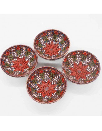 Lace Brown Bowl 5"