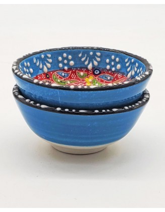  Mini Blue Bowls, Set Of 2