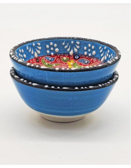  Mini Blue Bowls, Set Of 2