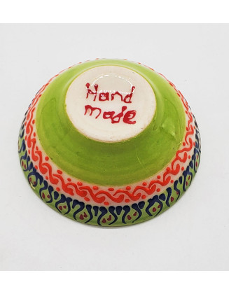  Golden Horn Green Mini Bowl 3"