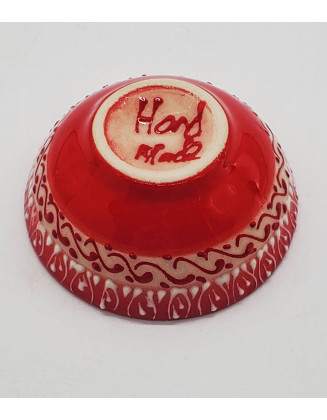  Golden Horn Red Mini Bowl 3"