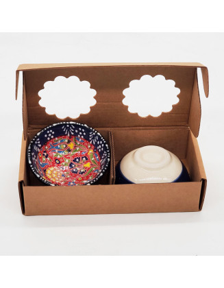 Garden Mini Navy Bowls Set Of 2