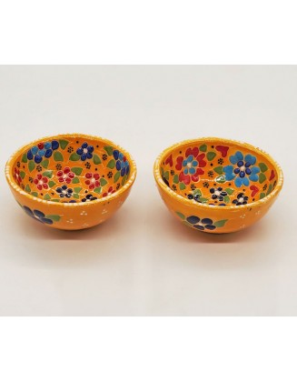 Garden Mini Yellow Bowls, Set Of 2