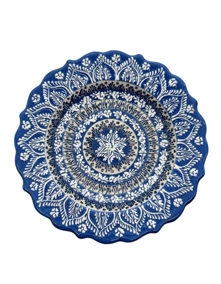 Hand Painted Lace Plate 8"