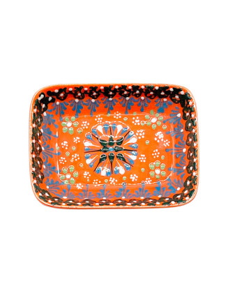 Orange Square Lace Bowl