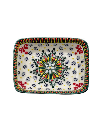 Green Square Lace Bowl