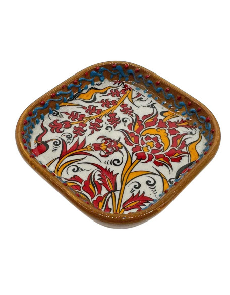 3" Garden Brown Square Bowl 3" Garden Brown Square Bowl