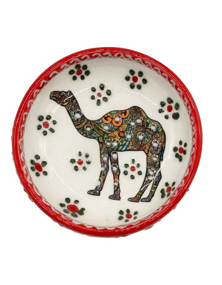 Red Camel  Flat Bowl 
