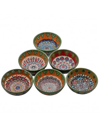 6 Pk. Green Mini Bowls 