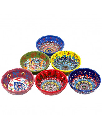 6 Pk. Assorted Design Mini Garden Bowls 