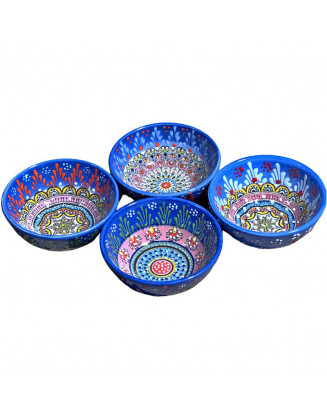  Mini Blue Bowls Set Of 4