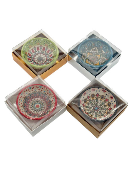 Hand-painted wedding bowls with special boxes