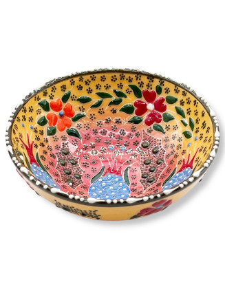  5" Yellow Pomegranate Bowl