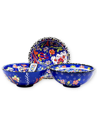 3-Piece Flower 5" Bowls *HandPainted*