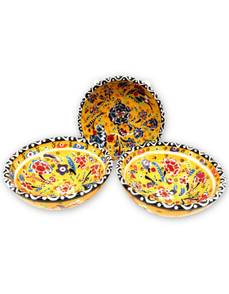 3-Piece Flower 5" Bowls *HandPainted*