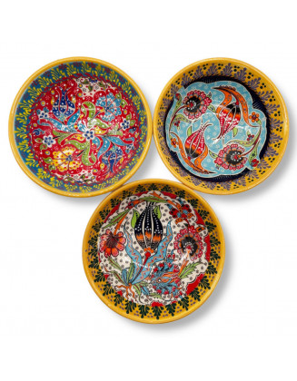 3-Piece Set Hand Painted 5" Bowls