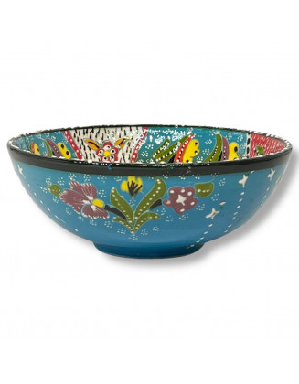 6" Flower Blue Bowl *HandPainted*
