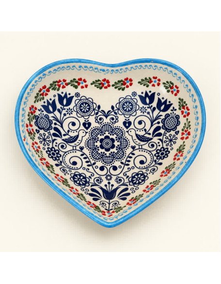 Bowls 6" Heart Design — Hand-Painted Ceramic Bowl