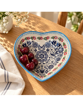 Bowls 6" Heart Design — Hand-Painted Ceramic Bowl
