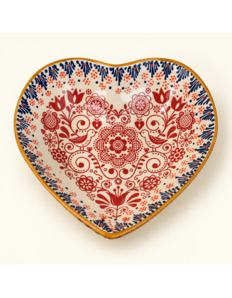 Bowls 6" Heart Design — Hand-Painted Ceramic Bowl