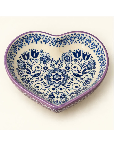 Bowls 6" Heart Design — Hand-Painted Ceramic Bowl