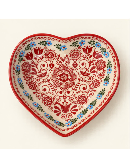 Bowls 6" Heart Design — Hand-Painted Ceramic Bowl