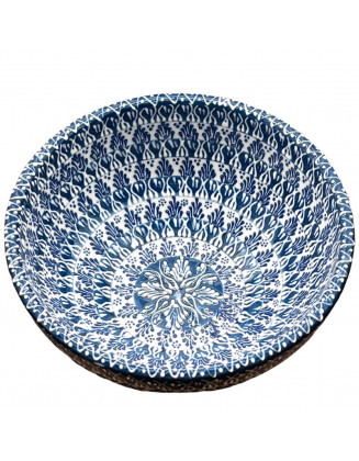  6" Exclusive Blue Lace Bowl *HandPainted*