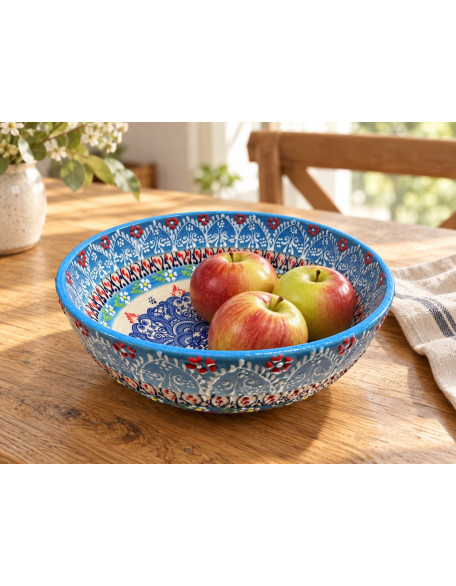Bowls 8" | Hand-Painted Turkish Ceramic Bowl