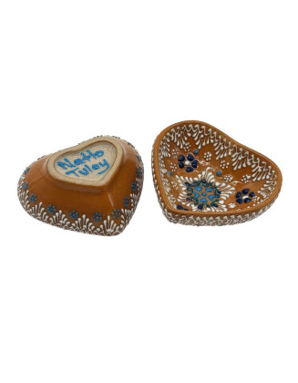  3" Set of 2 Heart Bowls with Gift Boxes