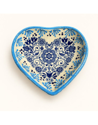 3" Heart Garden Design — Hand-Painted Ceramic Bowl