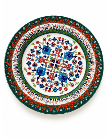 Hand-Painted Garden Plate — 8.25" Ceramic