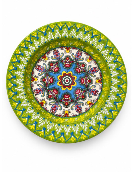 Hand-Painted Garden Plate — 8.25" Ceramic
