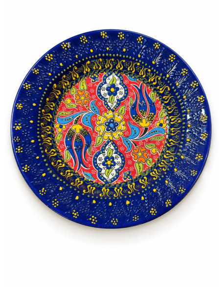 Hand-Painted Garden Plate — 8.25" Ceramic