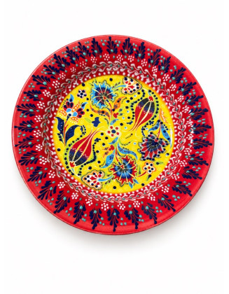 Hand-Painted Garden Plate — 8.25" Ceramic
