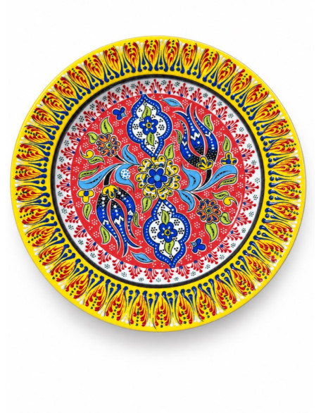 Hand-Painted Garden Plate — 8.25" Ceramic