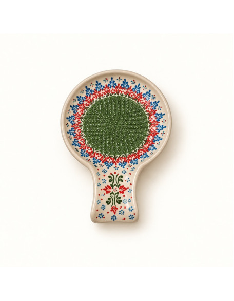 Hand-Painted Ceramic Grater & Spoon Holder — 5 Colors