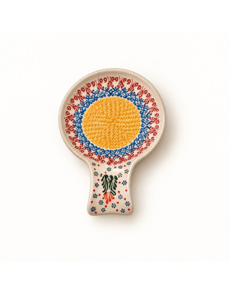 Hand-Painted Ceramic Grater & Spoon Holder — 5 Colors