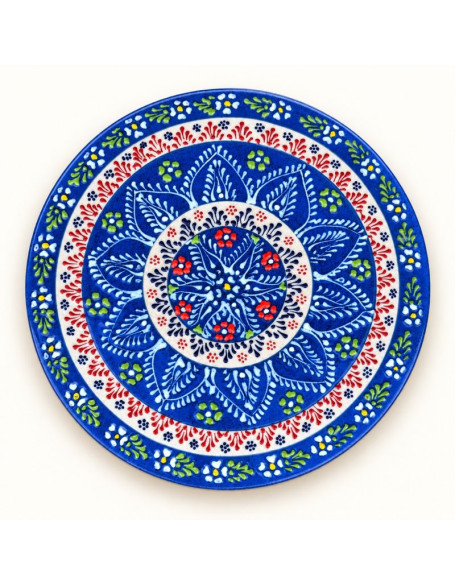 Hot Dish / Cheese Plate — 8" Hand-Painted Ceramic Hot Dish / Cheese Plate — 8" Hand-Painted Ceramic