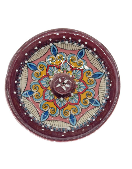  Hand-Painted Ceramic Incense Holder