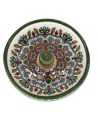  Hand-Painted Ceramic Incense Holder