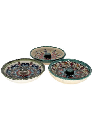  Hand-Painted Ceramic Incense Holder
