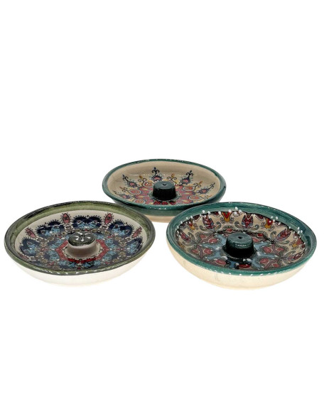  Hand-Painted Ceramic Incense Holder