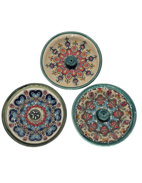  Hand-Painted Ceramic Incense Holder